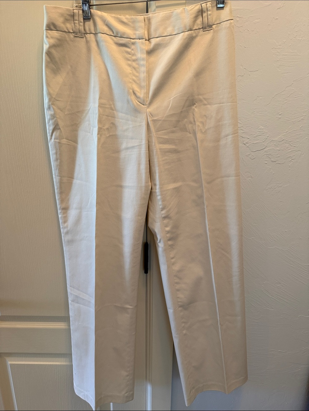 Merona Cream/Ivory Straight-Leg Dress Pants